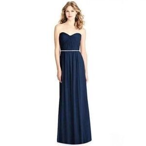 NWT Jenny Packham designer Lux Chiffon Beaded Strapless Maxi Dress 8